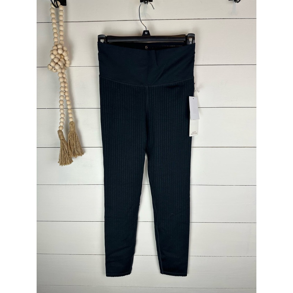 NWT Good American WIDE RIB SHINE CLEAN SEAMLESS LEGGINGS S/M